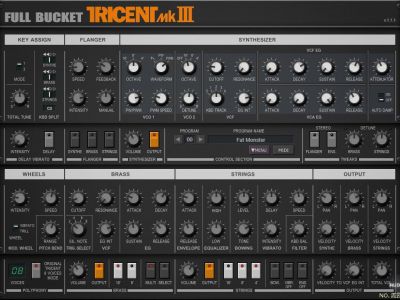 Full Bucket Music Tricent mk III v1.1.1KORG Trident mkl IIϳ x64 x86 VST VST3 AU WiN MAC