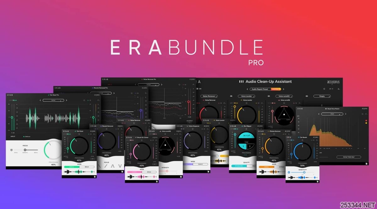 accusonus.ERA.Bundle.Pro.v5.0.0.CE,Win64；AAX*，VST3，VST插图1