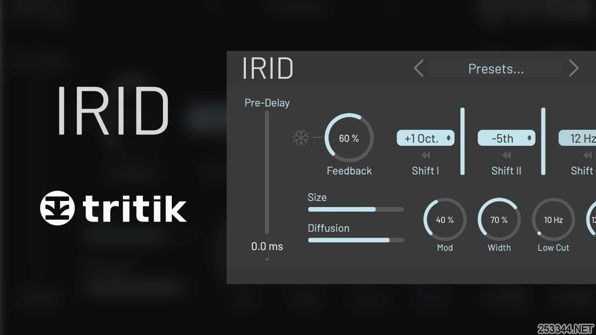 调音网调音师专业的混响算法和3种可定制的声音Tritik – Irid 1.0.3