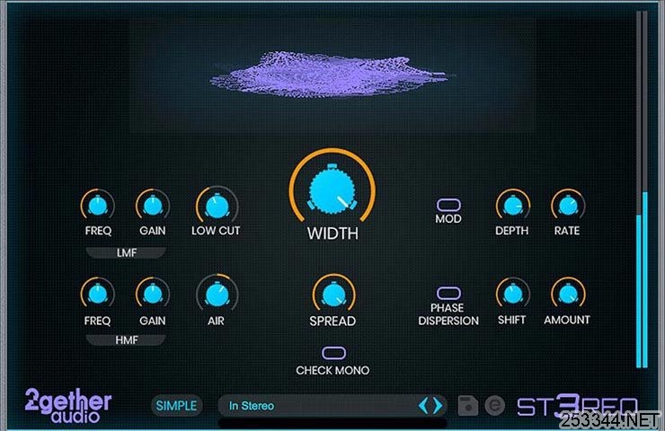 佩斯音频最新资源音色增强效果器2getheraudio st3reo 1.0 VST效果器插件，实音音频处理器插图1