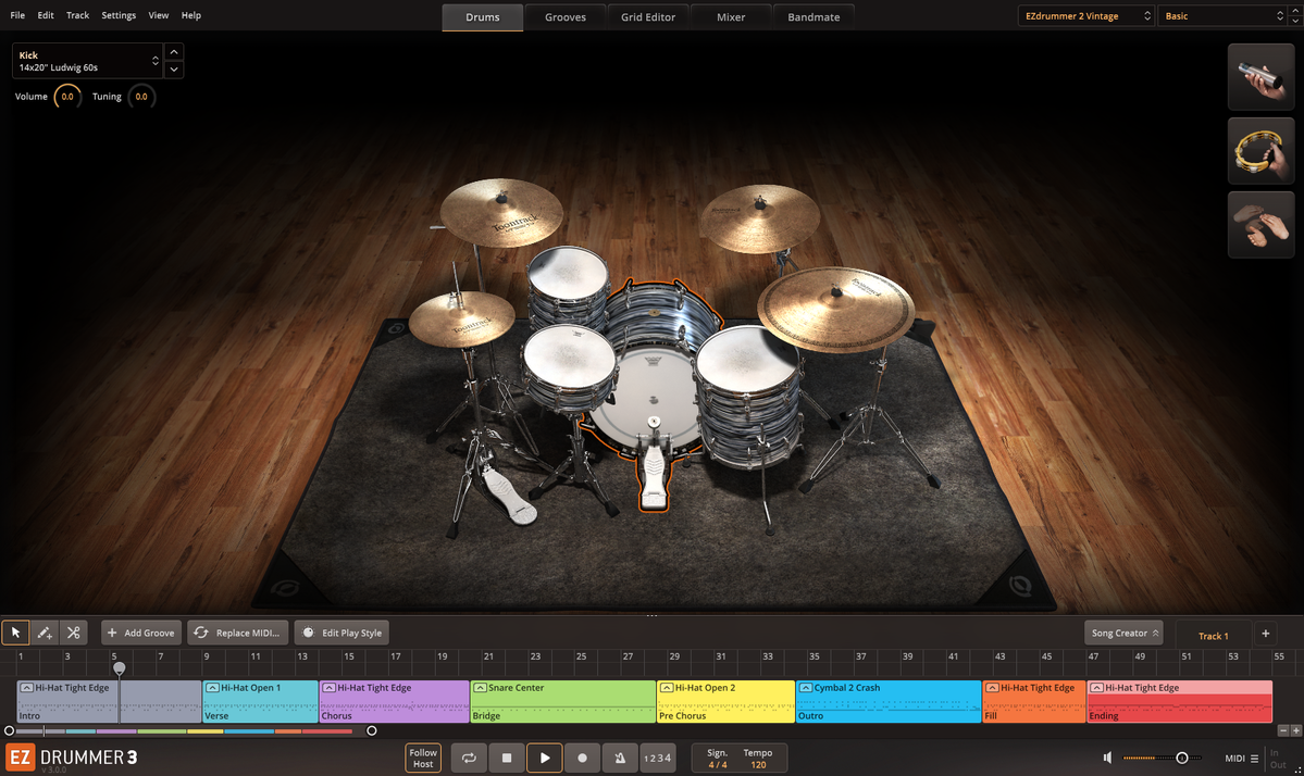 音源插件VST多重采样原声套鼓采样音色Toontrack EZdrummer VSTi 佩斯音频工作室插图3