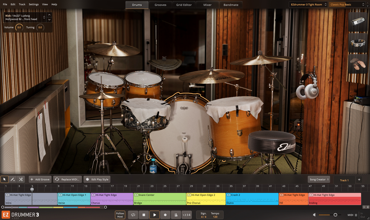 音源插件VST多重采样原声套鼓采样音色Toontrack EZdrummer VSTi 佩斯音频工作室插图9